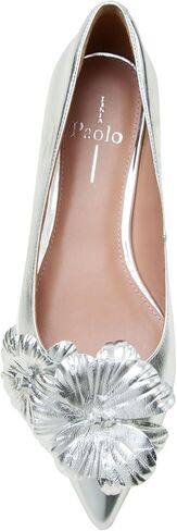 Linea Paolo - Nerine - مسطحات مقشدة جلدية نسائية مع زخرفة الأزهار in Kuwait