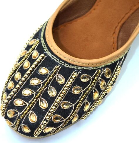 Chandrakala Bridal Mojaris for Women Flats Punjabi Jutti Pink (WF150-P) in Saudi Arabia