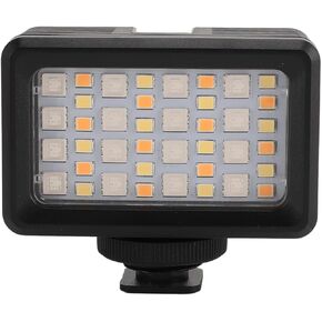 Camera Light, 40m Waterproof RGB Video Light with 3 Lighting Modes, 40 LED Beads, 2500-9000K Portable RGB Dive Camera Light for Live Streaming Photography