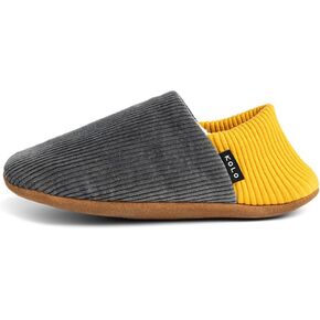 Kolo Corduroy House Shoes, Ultra-Soft Lining, Genuine Leather Suede Sole