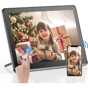 10inch WiFi Digital Picture Frame,Smart Digital Photo Frame IPS Touch Screen FHD 1080P with 16GB Storage Auto-Rotate, Wall-Mountable Share Photos or Videos via APP, Email, Cloud from Anywhere