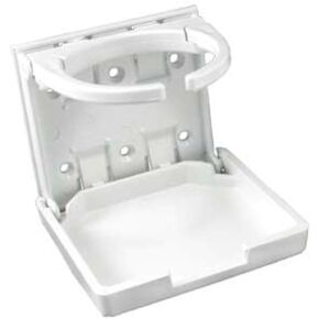 JR Products 45624 White Adjustable Cup Holder