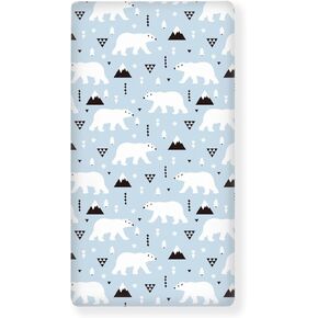 Cartoon Bears Print Fitted Crib Sheet Bears Baby Crib Sheet Fit Standard Crib and Toddler Mattress,Crib Mattress Sheets for Boys Girls 28"x52"