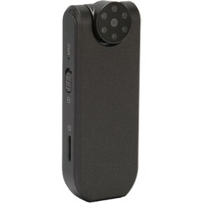VBESTLIFE Wearable Camera, 1080P HD Body Worn Camera with Back Clip, Wearable Camcorder, 1000mAh Battery Rechargeable, for Home, Outdoor, Security Guard (Black)
