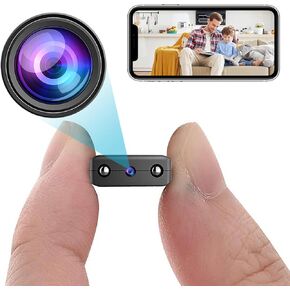 Smallest Wireless WiFi Camera,HD1080P Security Camera,Portable HDVdeo Surveillance Camera with Video Recording Live Feed Night Vision,Motion Detection,Cloud Storage for Security with iOS Android APP