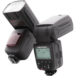 PHOTOOLEX Flash Speedlite with Wireless Flash Trigger TTL HSS 1/8000s GN60,Built-in 2.4G Wireless System Compatible with Canon Cameras Fully Automatic Wireless Flash