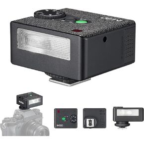 Godox iM30 Mini on-Camera Flash Speedlite, 6500k GN15 Pocket Flash, S1/S2 Optical Control, 7 Power Levels, 230 Full Power Flash, Compatible with Fujifilm Canon Nikon Sony Olympus Pentax Cameras