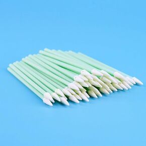 Cleaning Foam Swab Anti-Static Lint-Free 1.25mm Fiber Optic Connector Cleaning Tools for LC/MU, 200pcs