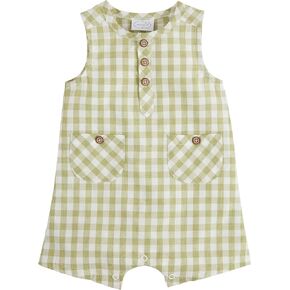 Mud Pie baby-boys Children's Gingham Shortall