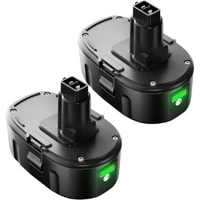 2Pack 8000Ah Replacement for Dewalt 18V Lithum Battery XRP Compatible with DC9096 DC9098 DC9099 DW9095 DW9096 DW9098 DW9099 DE9039 DE9095 DE9096 DE9098 Cordless Tools