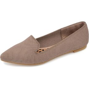 Journee Womens Vickie Tru Comfort Foam Slip On Pointed Toe Loafer Flats in Kuwait