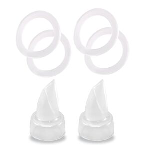 Limerick Silicone Gaskets & Valves Bundle, Silicone Gasket with Outer Ridge Creates Tight Seal to Prevent Leaks or Spills, Love Valve Generates Maximum Availability and Prevents Backflow