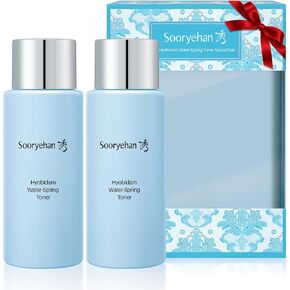 Sooryehan Water Spring Toner Special Set (8.5fl oz, Pack of 2) - Hydrating, Nutrient-Rich Toner for Conditioning. Korean Skincare by LG Beauty. Fermented Ginseng, Hyaluronic Acid, Amino Acid.
