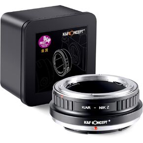 K&F Concept Lens Mount Adapter K/AR-NIK Z Manual Focus Compatible with Konica Auto-Reflex (AR) SLR Lens to Nikon Z Mount Camera Body
