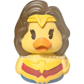 Just Play Superhero Woman Rubber Duck Bath Toy, 3 inches