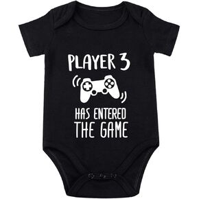 Player 3 Has Entered The Game Bodysuit for Baby Pregnancy Announcement Bodysuit Baby Announcement Bodysuit