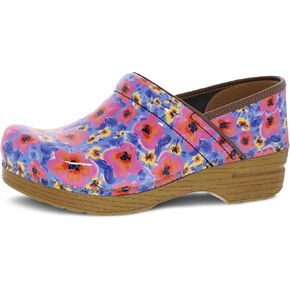 Dansko Professional Slip-On Clogs for Women – Rocker Sole and Arch Support for Comfort – Ideal for Long Standing Professionals – Springtime Patent 11.5-12 M US