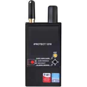 IPROTECT 3 BAND RF مضاد للمراقبة مضادة للمراقبة الرابي كاشف أخطاء التردد - اكتشف أجهزة الاستماع ، الكاميرات المخفية ، GPS ، WiFi ، Bluetooth ، GSM ، 3G ، 4G/LTE ، 2.4 ، و 5.8 جيجا هرتز إشارات