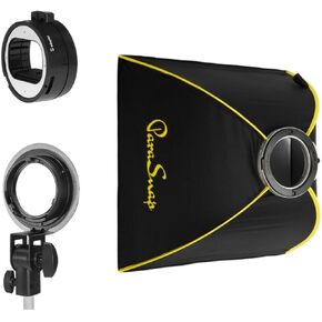 Glow ParaSnap 32x32 Square New Generation SterlingFibre Softbox with OTA-S Speedlight Mount Adapter