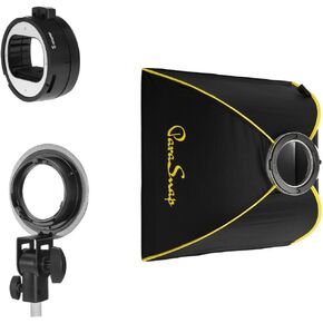 Glow ParaSnap 24x24 Square New Generation SterlingFibre Softbox with OTA-S Speedlight Mount Adapter