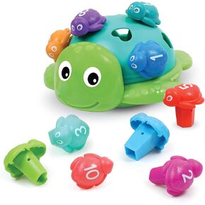 Learning Resources Seymour the Counting Shapes Sea Turtle, Travel Toys, Preschool Learning Activities, Sorting And Stacking Toys, Easter Basket Toys, Ages 18 Months+, 12 Pieces