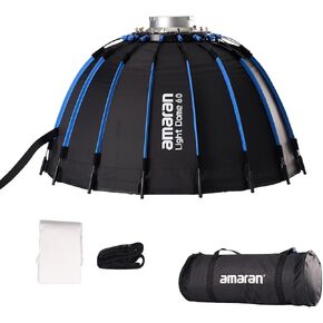 Aputure Amaran Light Dome 60 Softbox ، 60 سم (2 قدمًا) تعديل الضوء الناعم الدائري لضوء Aputure ، Amaran 150C 300C ، Amaran 100 200x s