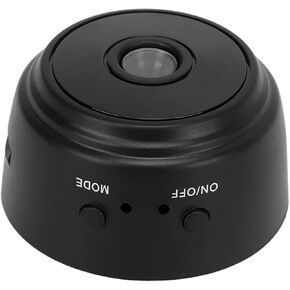 Home Hidden Camera, ABS Compact and Portable 1080P HD Mini Camera Magnetic Back Cover for Office Security (Black)