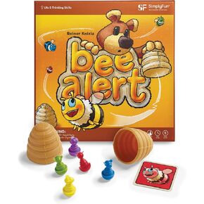 SimplyFun Bee Alert - A Matching Game for Kids That Tests Your Memory and Patience While Learning How to Take Turns - Educational Learning Game - 2 to 5 Players - for Kids Ages 5 & Up