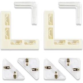 8PCS Bracket for Photo Backdrop Board Tool Set 3 Types Large L/Small L/Triangle Shape Clips Backdrop Holder Stand for Photography Background