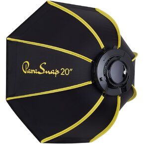 Glow ParaSnap PS-B20K 20" Octagonal Softbox for Flashpoint XPLOR 300 Pro and Godox ML60 Light