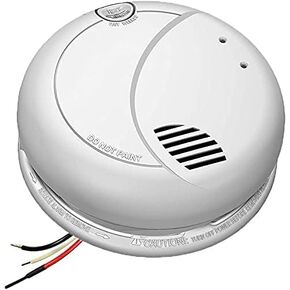 1080P HD Smoke Detector WiFi Camera Wi-Fi Mobile Wireless IP Cam (120V AC Connector - 32GB SD Included)