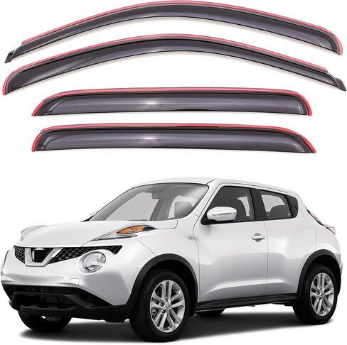 KPY Window Visor Compatible with Kia Sorento 2011-2015, 4PC Rain Guard Side Window Vent Deflectors Tape-On Mugen Style, 2011 2012 2013 2014 2015 in Kuwait