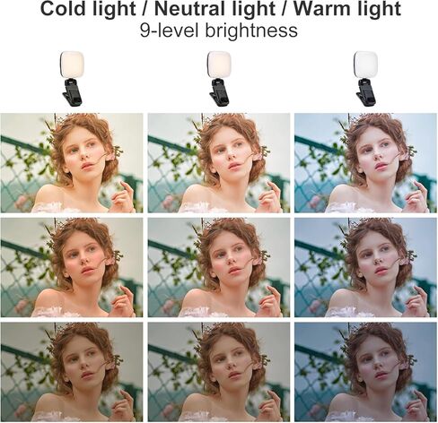 49 LED Selfie Light ، ضوء الفيديو ، مقطع ضوء الهاتف ، 200 مللي أمبير في الساعة ، 3 أوضاع الضوء المعدلة ، لوحة ضوء الكاميرا المحمولة 0-360 درجة ، إضاءة DSLR in Saudi Arabia