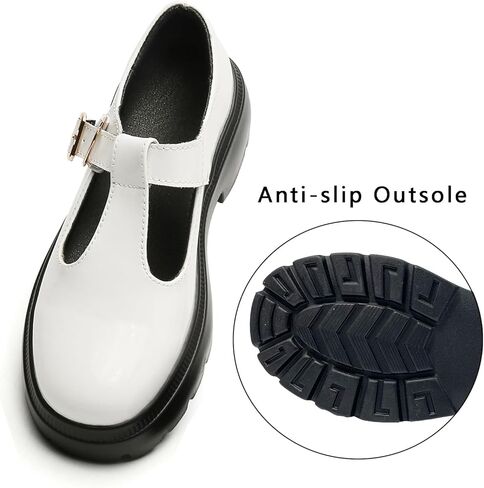 Ruiatoo Women Mary Jane Dress Shoes Platform Loafers Low Heel Chunky Pumps Round Toe Oxford Shoes in Kuwait