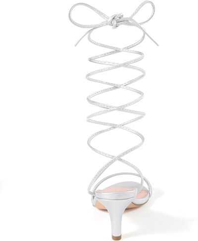 Allegra k للسيدات الضيقة المفتوحة من اصبع القدم الدانتيل حتى الصنادل هريرة الكعب in Kuwait