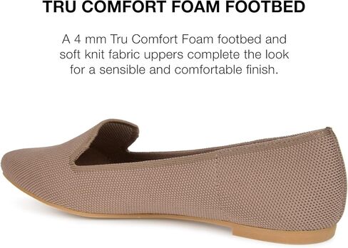 Journee Womens Vickie Tru Comfort Foam Slip On Pointed Toe Loafer Flats in Kuwait