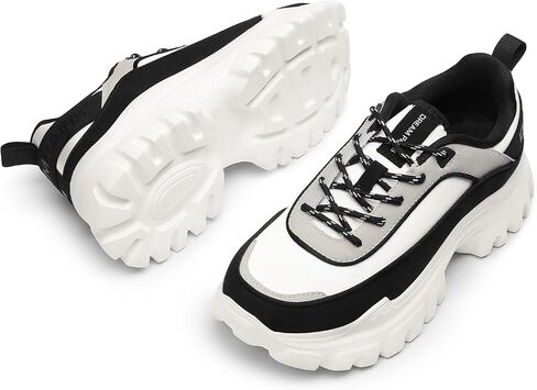 DREAM PAIRS Women Platform Chunky Fashion Sneakers Walking Lace-Up Comfortable Sport Stylish Lightweight Classic Casual Work Tennis Shoes in Saudi Arabia