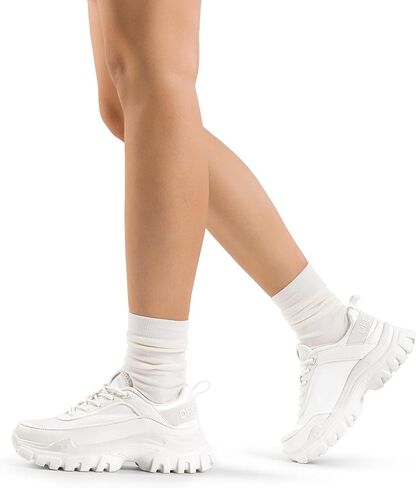 DREAM PAIRS Women Platform Chunky Fashion Sneakers Walking Lace-Up Comfortable Sport Stylish Lightweight Classic Casual Work Tennis Shoes in Saudi Arabia