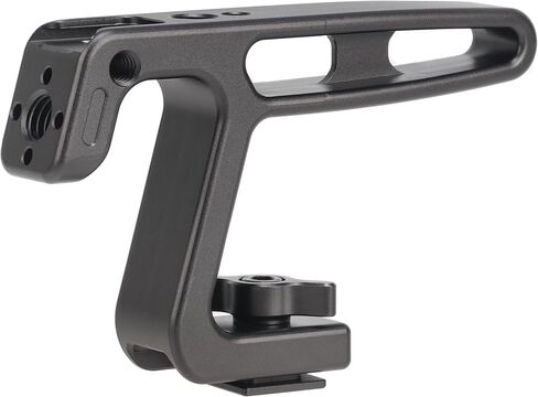 FocusFoto Mini Top Hound مع حامل أحذية بارد لكاميرات مدونة خفيفة الوزن ، وقبعة قفص الكاميرا ، وقبضة المقبض العلوي/الجانبي المصغرة مع حوامل الأحذية الباردة و 1/4 "-20 و 3/8" -16 ثقوب تحديد موقع ARRI in Kuwait