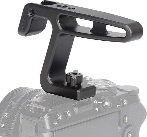 FocusFoto Mini Top Hound مع حامل أحذية بارد لكاميرات مدونة خفيفة الوزن ، وقبعة قفص الكاميرا ، وقبضة المقبض العلوي/الجانبي المصغرة مع حوامل الأحذية الباردة و 1/4 "-20 و 3/8" -16 ثقوب تحديد موقع ARRI in Kuwait