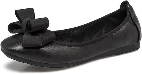 Hee grand Women Foldable Ballet Flats Bling Rhinestones Soft Leather Pointy Toe Flats Sparkle Wedding Dress Shoes Comfort Slip on Loafers Big Size in Kuwait