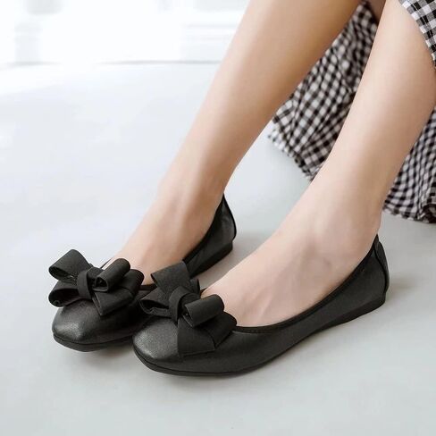 Hee grand Women Foldable Ballet Flats Bling Rhinestones Soft Leather Pointy Toe Flats Sparkle Wedding Dress Shoes Comfort Slip on Loafers Big Size in Kuwait