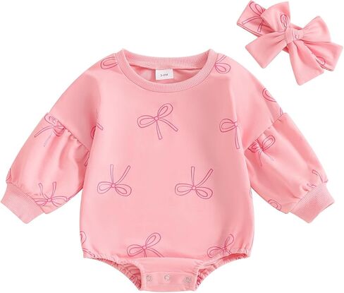 Newborn Baby Girl Bubble Romper Bow Checkboard Short Sleeve T Shirt Jumpsuit Onesie Cute Summer Clothes in Saudi Arabia