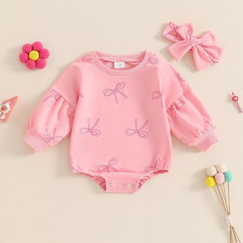 Newborn Baby Girl Bubble Romper Bow Checkboard Short Sleeve T Shirt Jumpsuit Onesie Cute Summer Clothes in Saudi Arabia