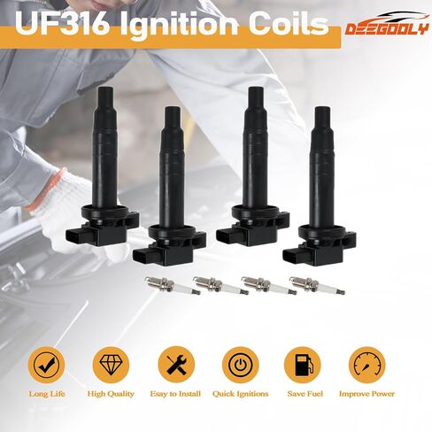 8PCS UF270 Ignition Coils Pack & 7092 Iridium Spark Plugs Compatible with Dodge Ram 1500/Dakota/Durango,for Jeep Grand Cherokee/Commander, Mitsubishi Raider V8 4.7L in Saudi Arabia