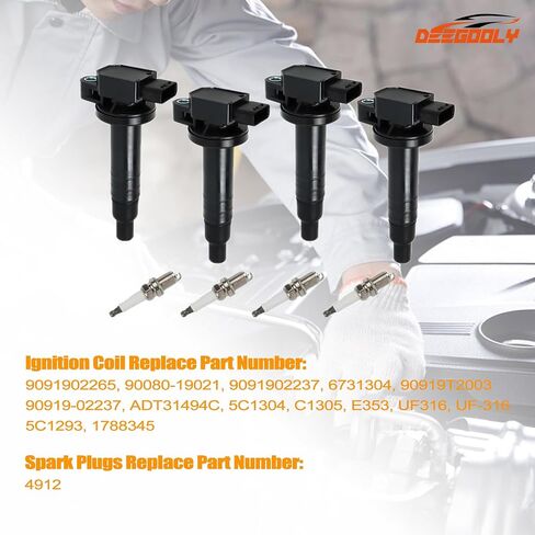 8PCS UF270 Ignition Coils Pack & 7092 Iridium Spark Plugs Compatible with Dodge Ram 1500/Dakota/Durango,for Jeep Grand Cherokee/Commander, Mitsubishi Raider V8 4.7L in Saudi Arabia