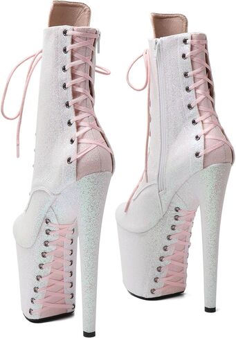 Wuxin H&P 8 in Pole Dance Boot Shoes for Women ، 8 in Exotic Stiletto Pole Dance Boot Platform in Kuwait