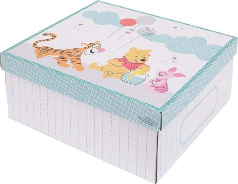 Disney Winnie the Pooh First Best Friend 4 Piece Crib Crib Set ، Aqua/Gray/White/Red ، مجموعة 4 قطع (حزمة 1) in Saudi Arabia