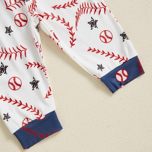 Chloefairy Newborn Baby Boy Clothes Baseball Going Home Outfit Heading for Home Romper Baseball Pants Set Hat 3Pcs in Saudi Arabia