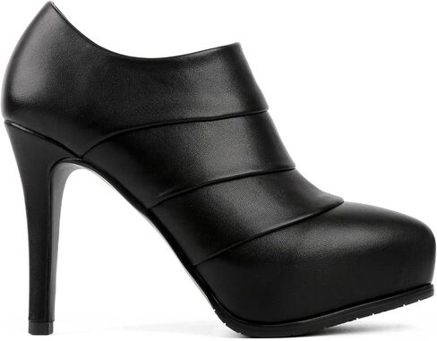 SHEMEE Women's Platform Stiletto High Heel Ankle Booties Thin Heels Pumps Side Zip Short Boots Shoes in Kuwait